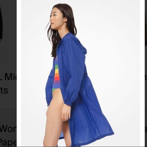 Michael Kors Paper Nylon Anorak NWT - Picture 3 of 7